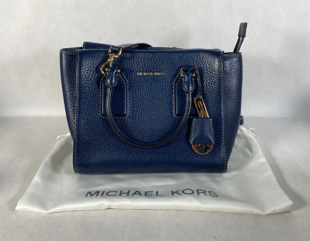 Michael Kors Selby Medium Satchel Handbag $350 MSRP Leather Purse